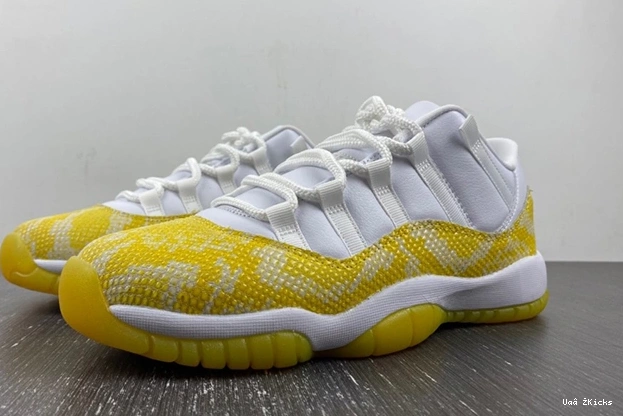 Jordan Air 678 AH7860-107 EasyMatch “Yellow 11 Low Snakeskin” 0926
